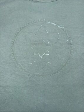 Women’s Light Sage Tank Top with Subtle Mandala Detail